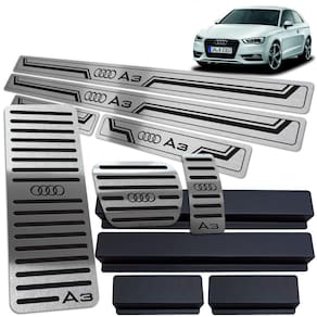 Soleiras Pedaleiras Descanso Audi A3 2014/ Preto Automático