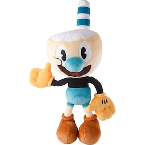 O Cuphead Show Mugman Plush Doll 15" Série Animada Soft