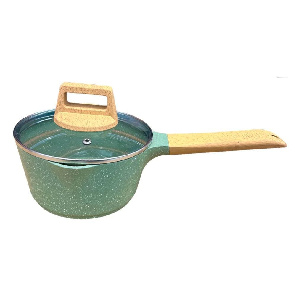 Panela Caçarola antiaderente Alumínio Cerâmico c/ Tampa 16cm