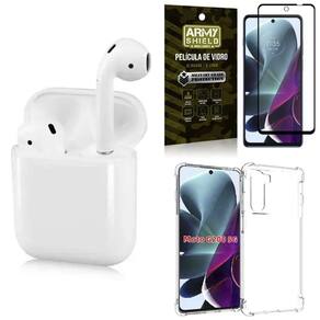 Capinha Moto G200 5G + Fone Bluetooth Ly-122 + Película 3D