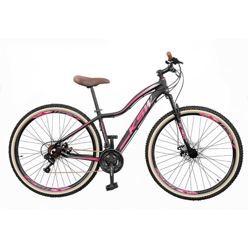 Bicicleta 29 KSW MWZA Retro Feminino 24 Marcha Freio Disco