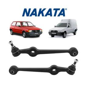 Braço Oscilante Suspensão Esquerdo + Direito Com Pivô Dianteiro Fiat Fiorino 1988 A 2013 Nakata