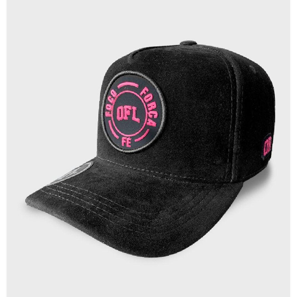 Boné Snapback Pink Foco, Força e Fé