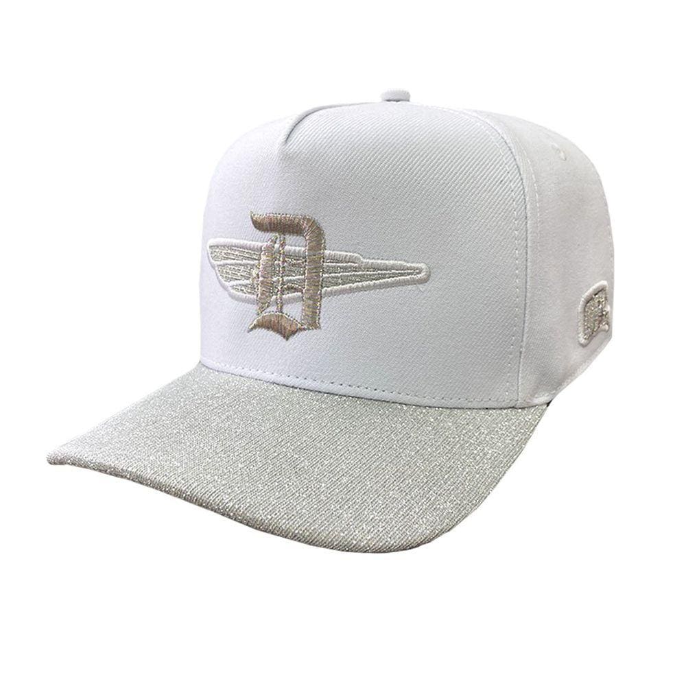 Boné Snapback OFL Gliter Branco Iniciais D
