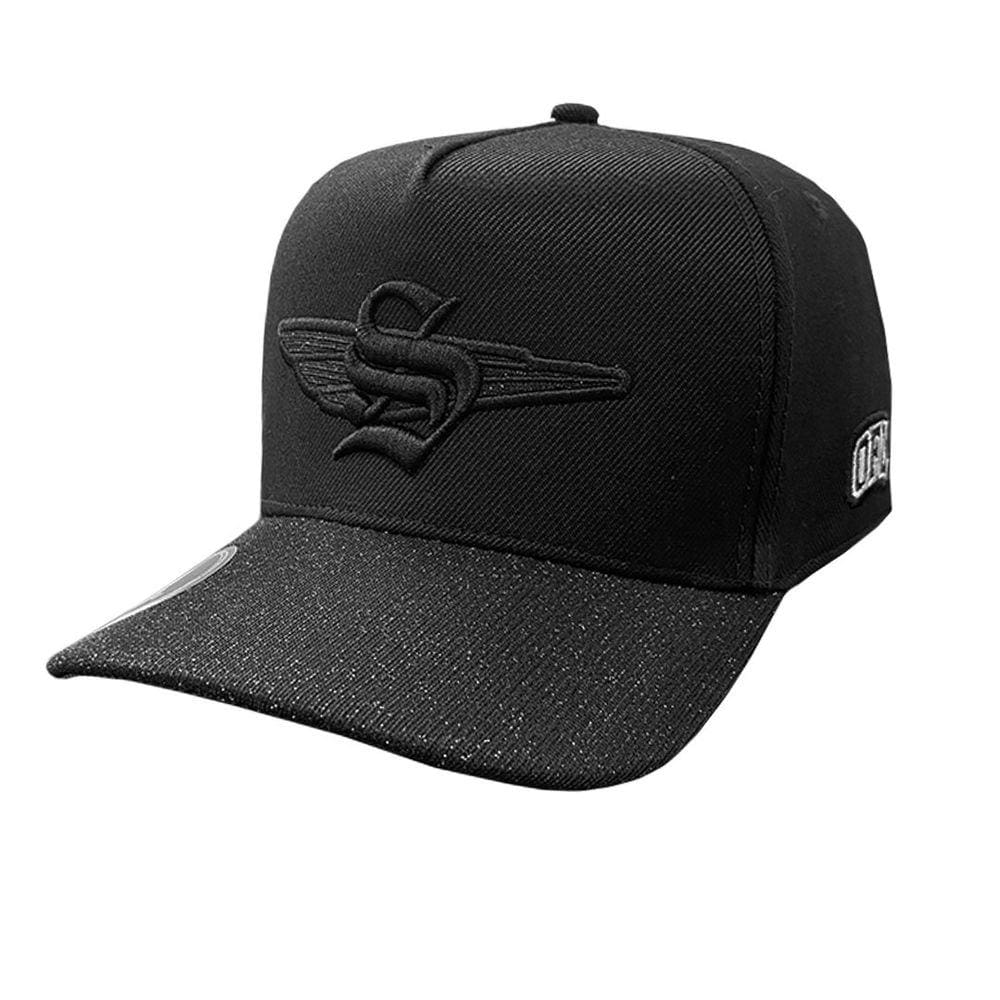 Boné Snapback OFL Gliter Black Iniciais S