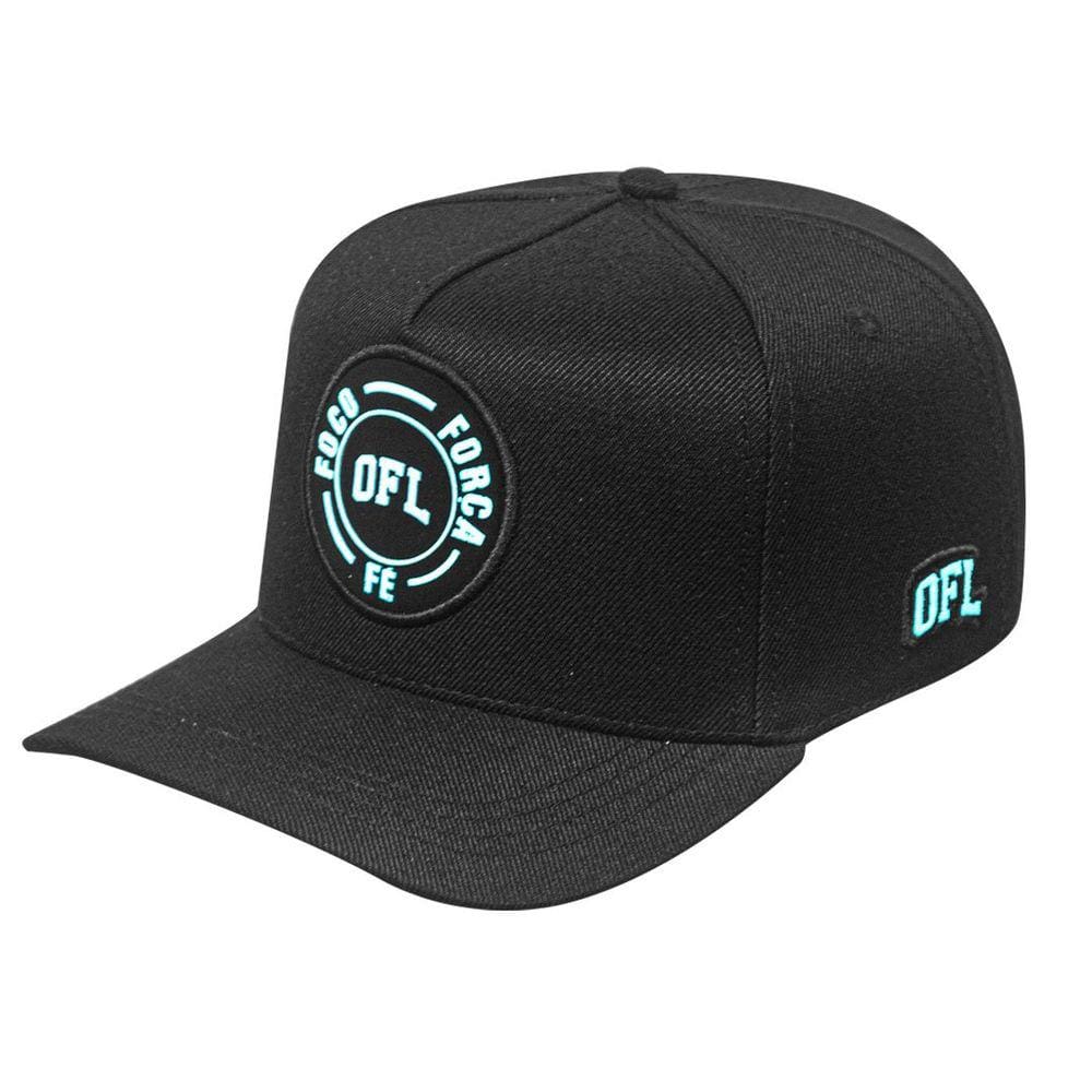 Boné Snapback OFL Foco Força e Fé Blue