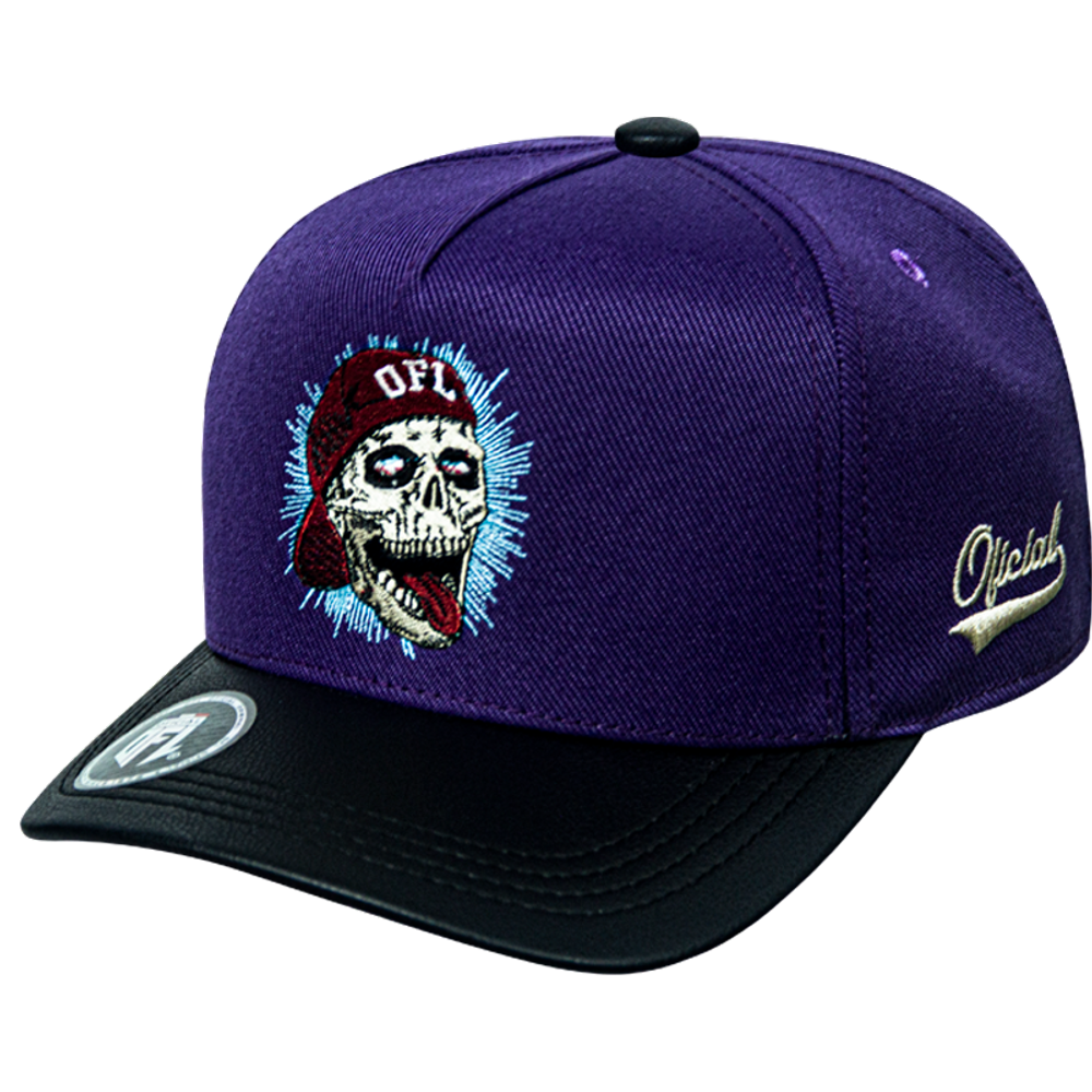 Boné Snapback OFL Skull Roxo