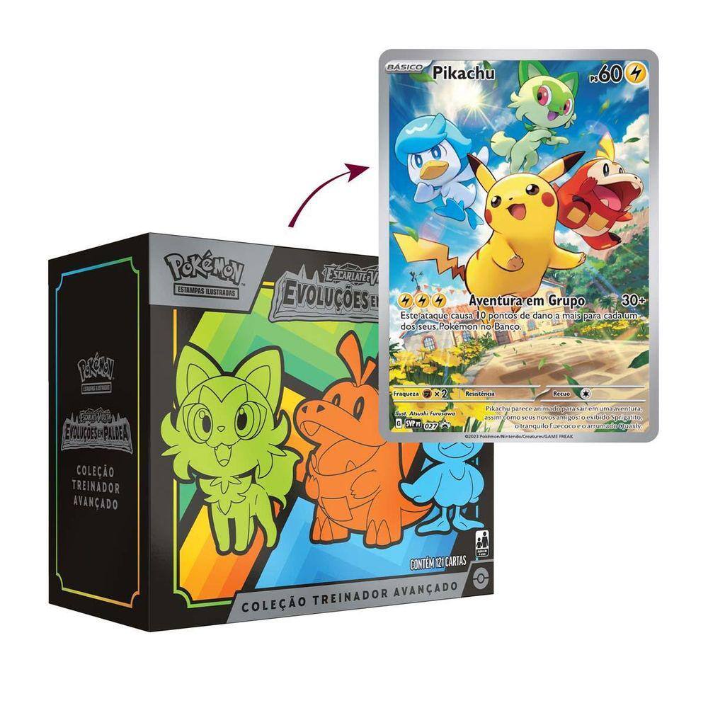 Jogo de Cartas Pokemon GO Box Especial Eevee Radiante Copag