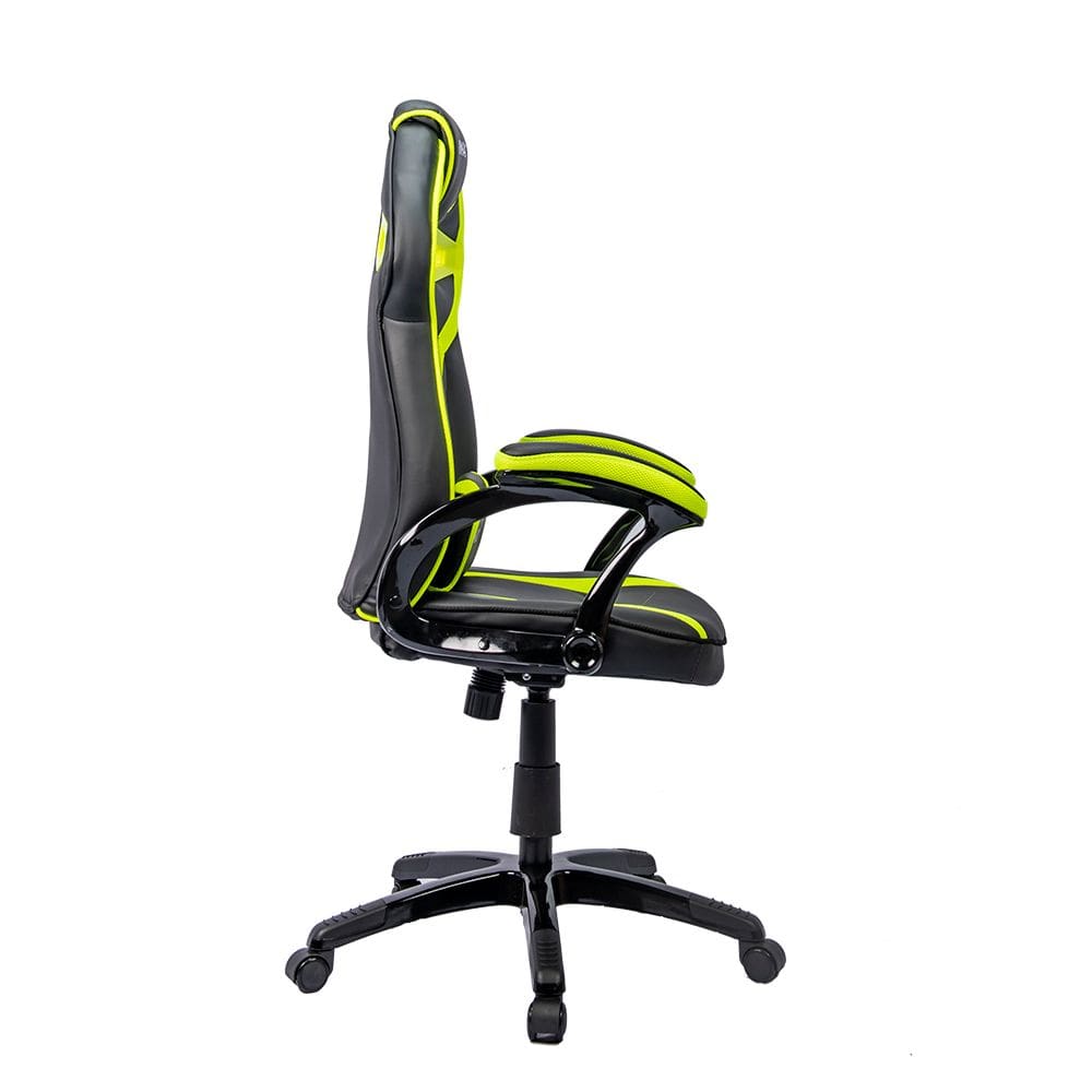 【M&M DESIGN 】PCD-1 Cadeira Gamer MX1 Giratoria Preto e Verde | Casas Bahia