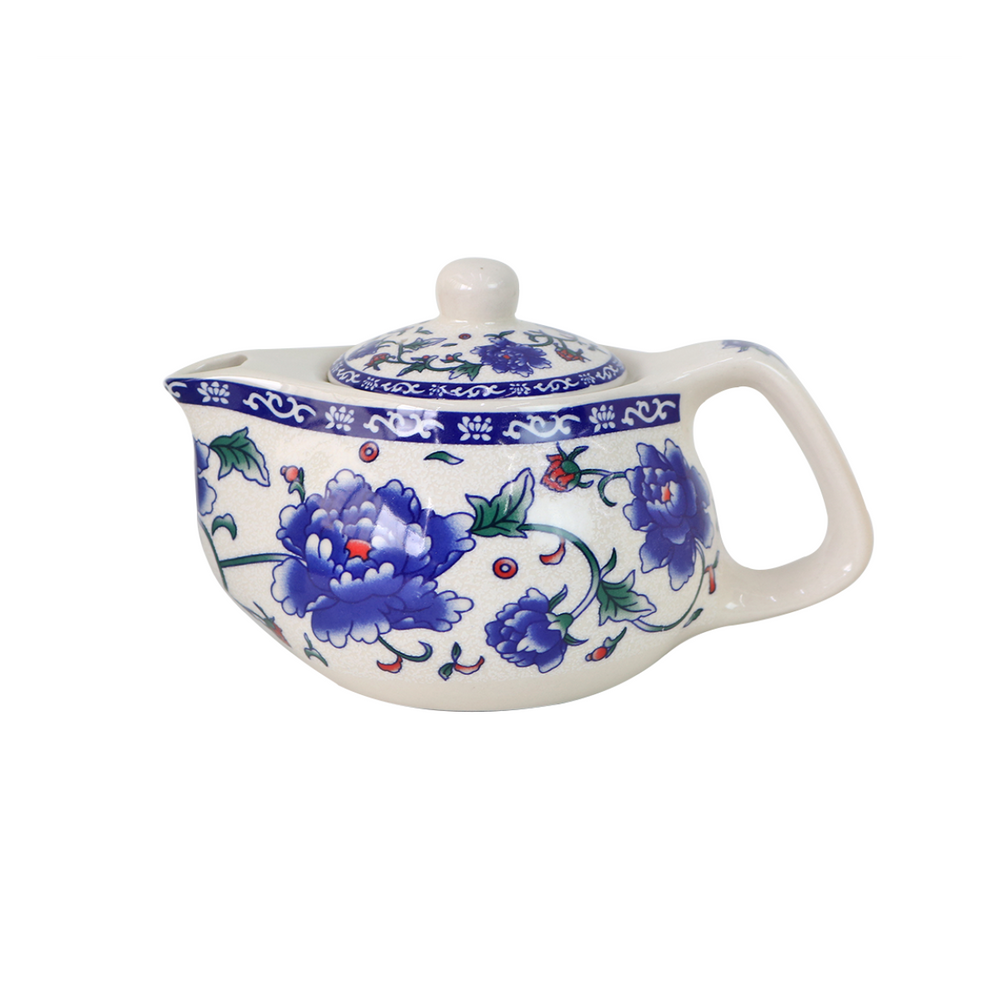 Bule Chaleira Com Infusor Cerâmica Floral 250 ml