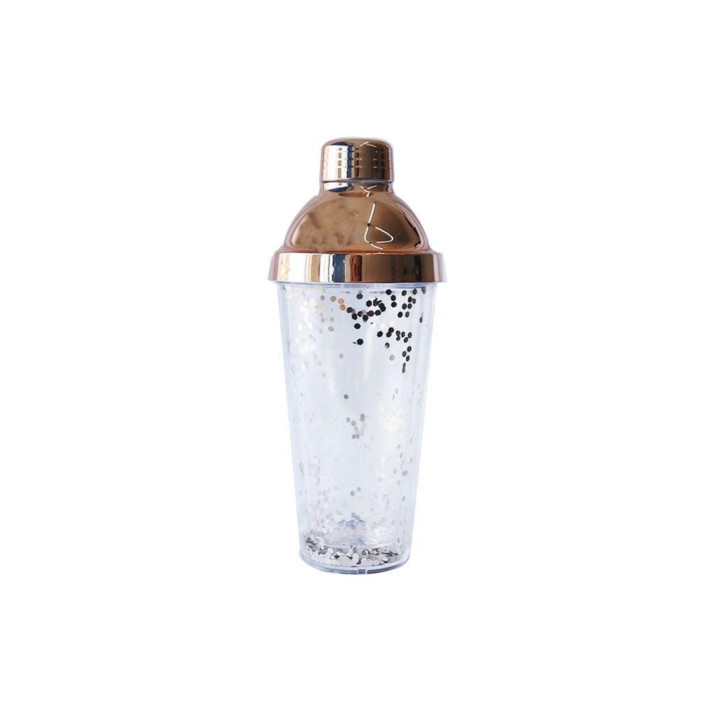 Coqueteleira De Plástico Com Detalhes 380ml