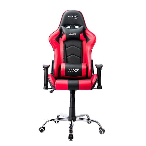 Cadeira Gamer MX7 Giratoria Preto/Rosa Mymax