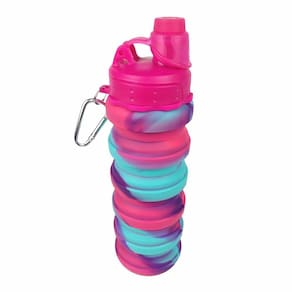 Garrafa Squeeze Dobrável Degradê Pink 500ml Magic Planet