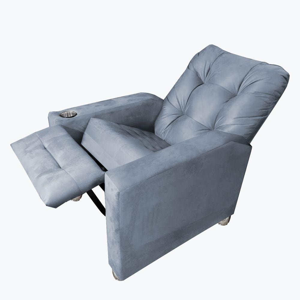 Poltrona De Amamentação Reclinavel Quarto Sala Londres Grafiite