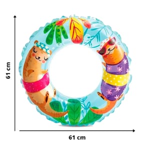 Boia Infantil de Cintura Grande Azul Estampa Masculina Intex