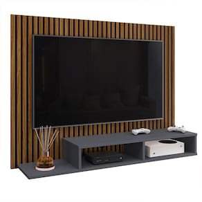 Painel TV 40 42 45 47 48 Polegadas Decoração Sala Quarto Estante Dubai Suspensa Nicho Organizador Prateleira Desing Moderno - RPM Móveis