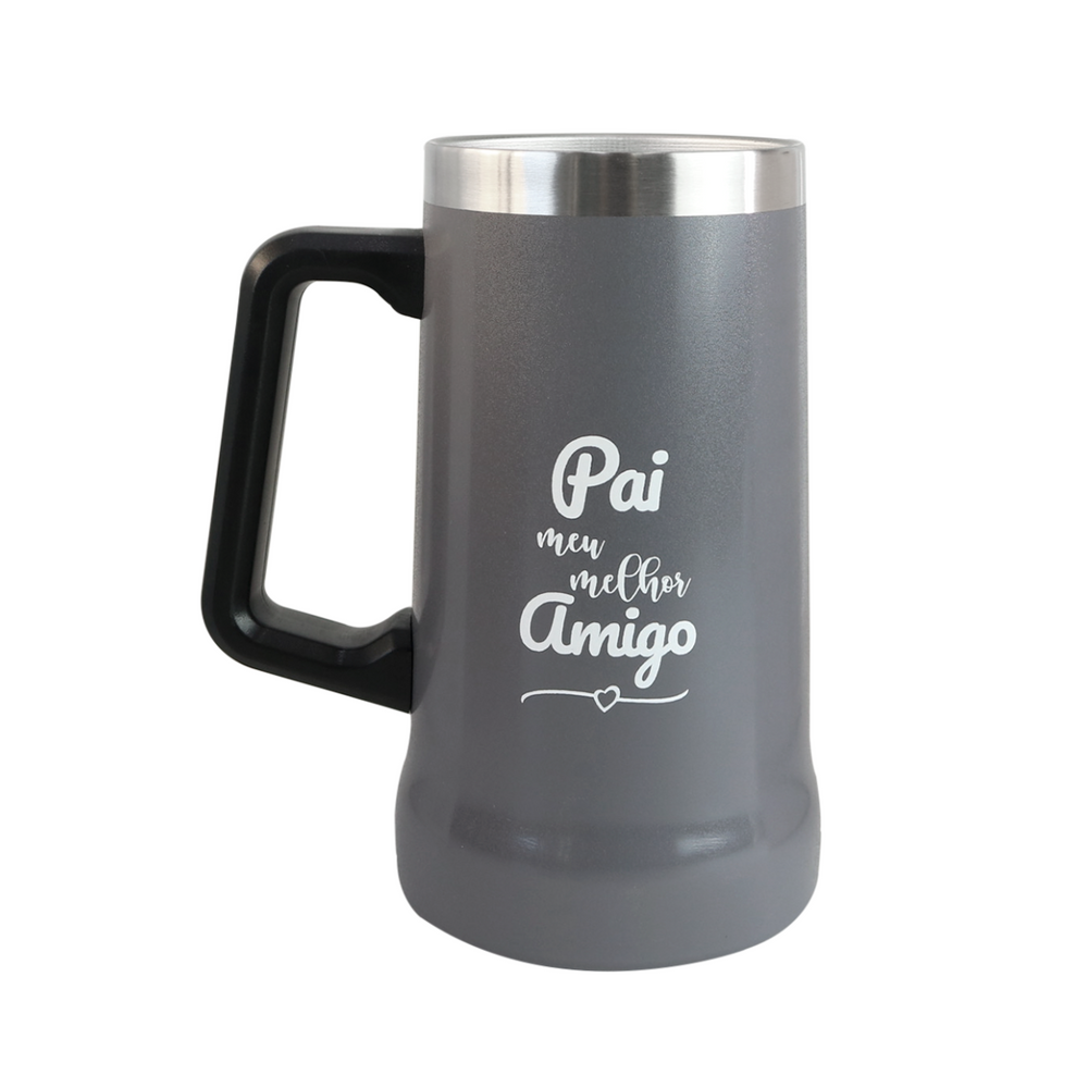 Caneca Térmica De Inox 750ml Frases Pai