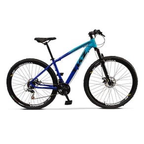 Bicicleta Fuji 21 Marchas Câmbio Tras. Shimano Quadro 17" em Alumínio Aro 29 TKZ