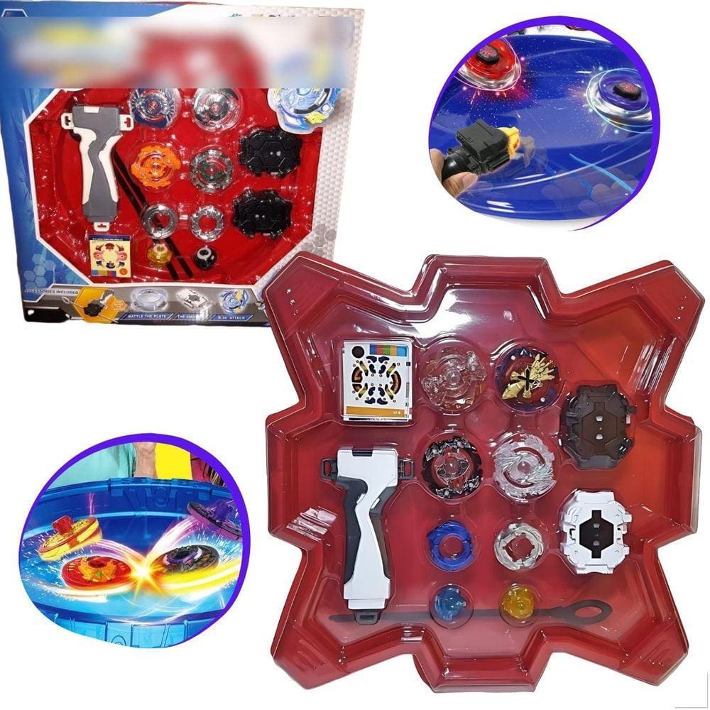 Beyblade Ferro Original Barato Rapidity 2 Pontas S Lançador