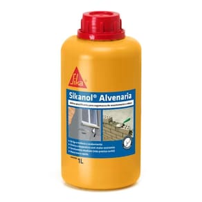 Aditivo Plastificante Alvenaria Reboco Sikanol 1L Sika