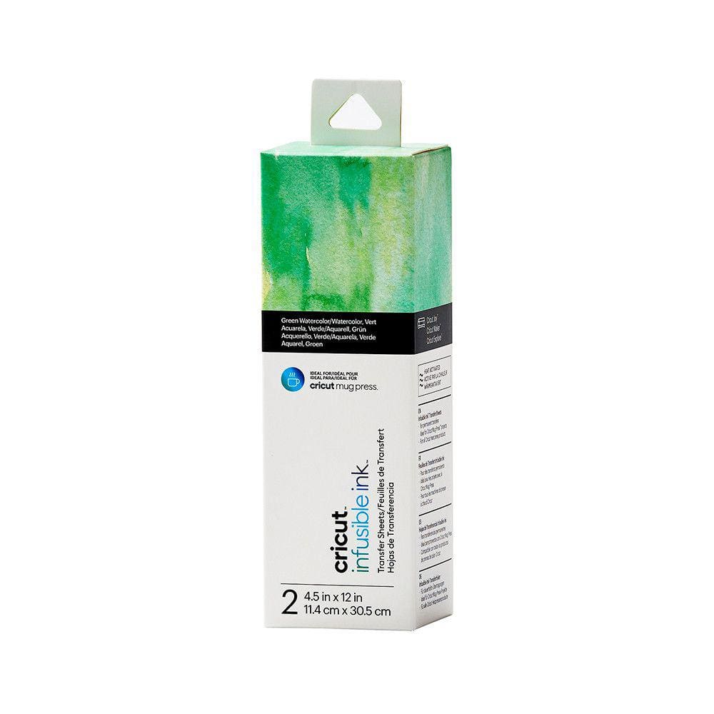 Folha de Tinta de Sublimação Cricut Aquarela 11X30cm (2 folhas) - Verde