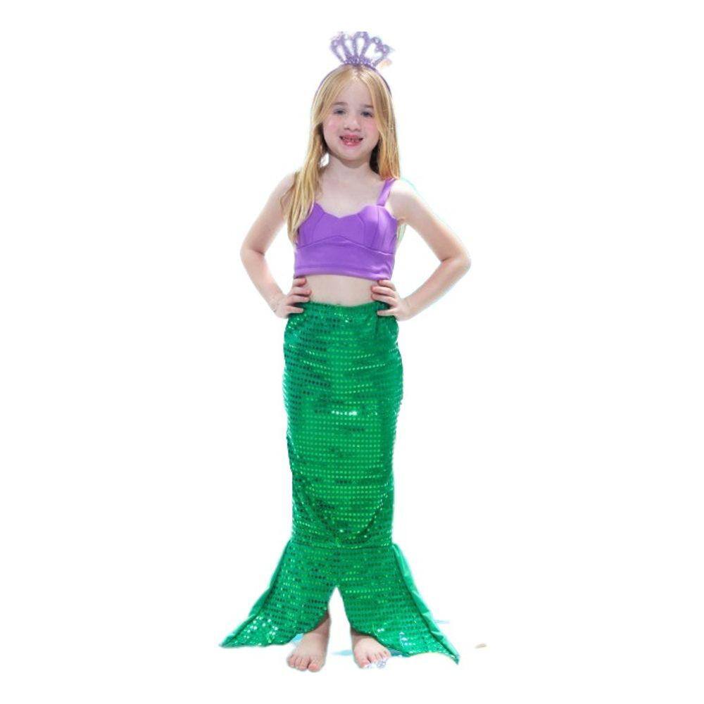 Roupa sereia infantil fantasia sereia