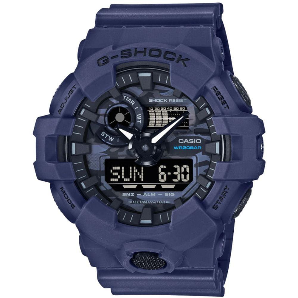 Relógio CASIO G-SHOCK masculino camuflado GA-700CA-2ADR