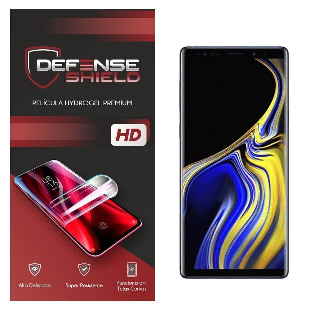Pelicula Hydrogel Premium Para Galaxy Note 9 Proteção Frontal + Verso Defense Shield