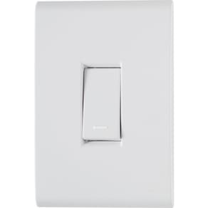 Conjunto 4x2 Com 1 Interruptor Simples Tramontina Liz 10 A 250 V Branco 120 Unidades
