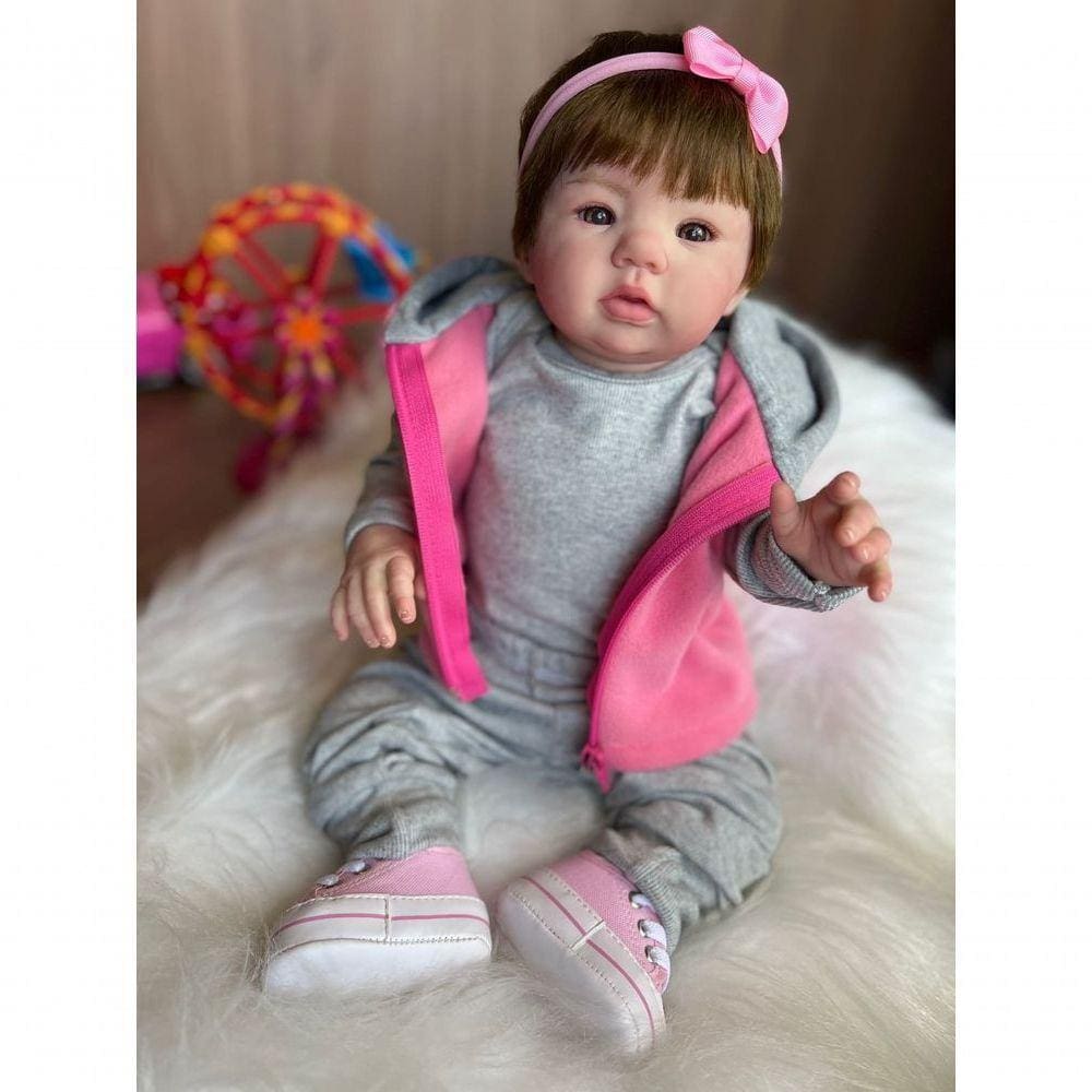 Bebê Reborn Helena - Kit Completo Corpo Do Bebê Tecido