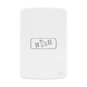 Conjunto Campainha Cigarra Bivolt 4x2 Branco Compose Weg Bivolt - Branco