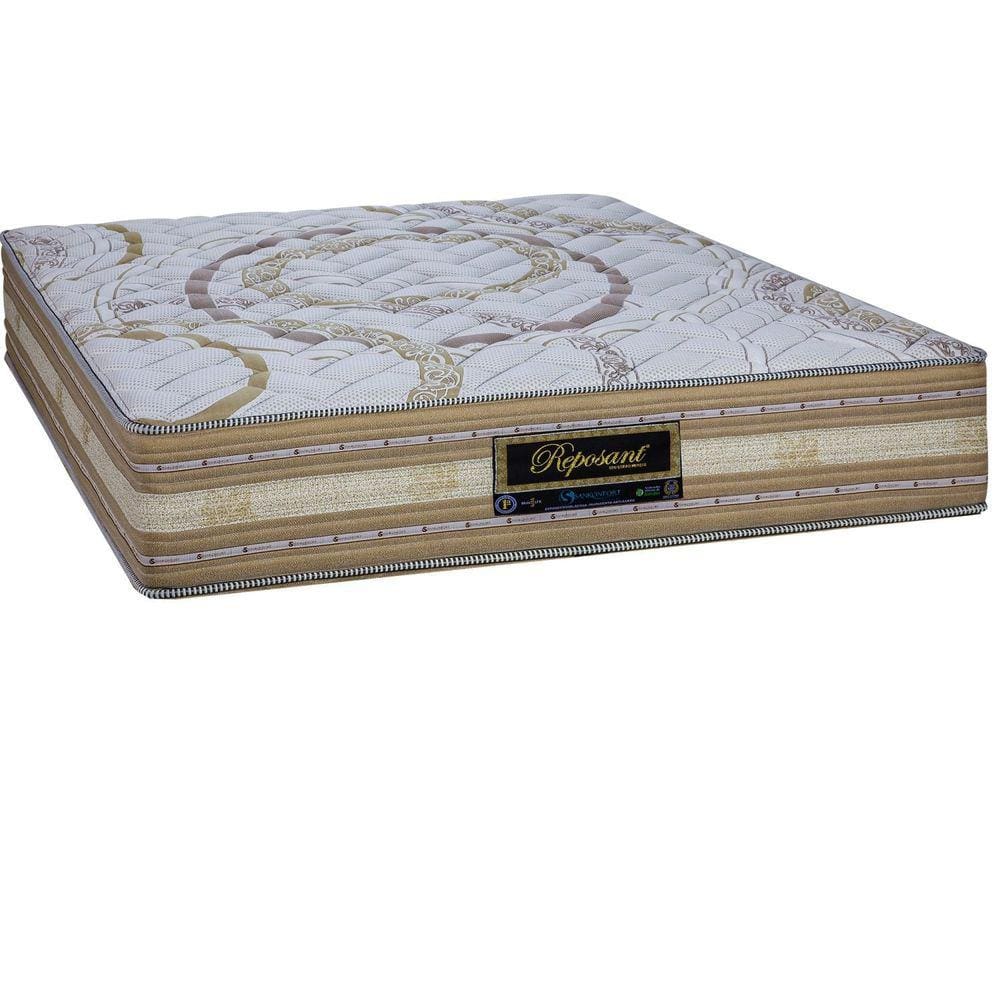Colchão Super King Sankonfort Molas LFK Reposant 193x203x30 Bege/Tampo Estampado