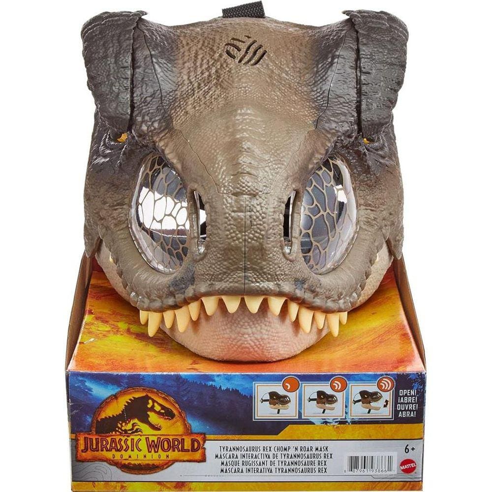 Jurassic World Máscara Morde e Ruge de T-Rex- Mattel