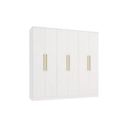 Guarda-Roupa 6 Portas 4 Gavetas Kappesberg Adapt Branco