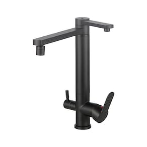 Torneira Para Cozinha Gourmet Misturador Monocomando Com Saída Para Filtro Indaiá Pingoo.casa - Preto Fosco