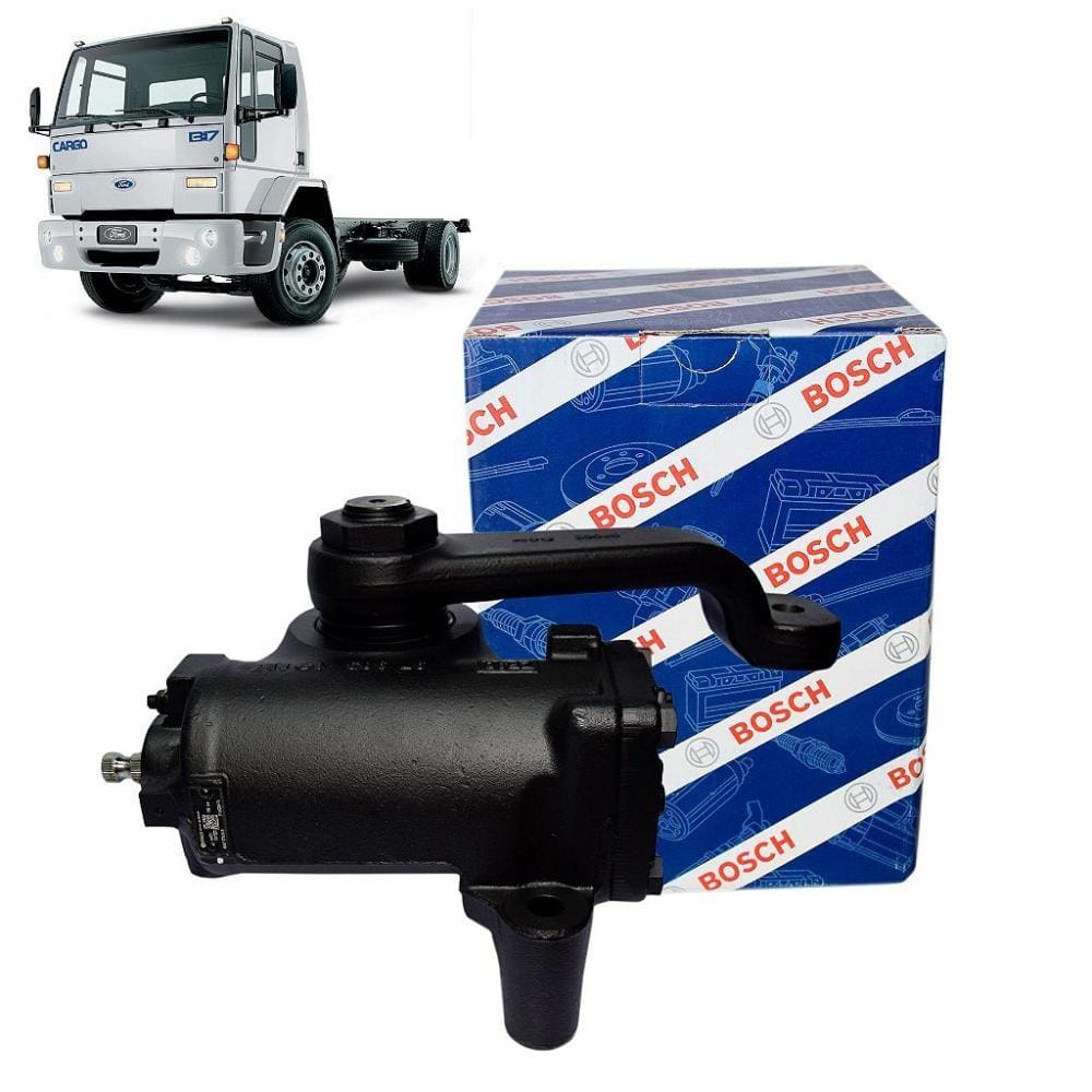 Cx Direcao Hd Nova Zf Original  Ford Cargo/Vw -Substitui Bendix/Tas 65 - Completa Com Braço Pitman