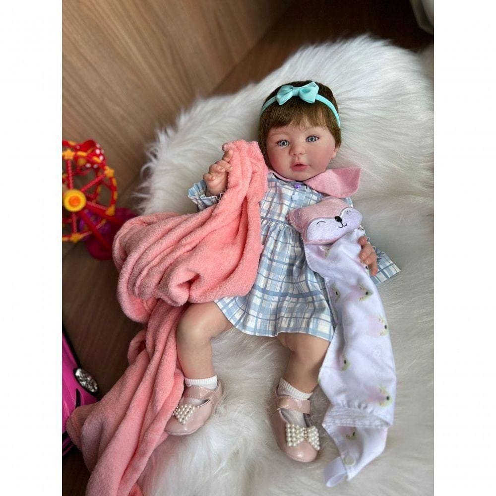 Bebê Reborn Aurora Kit Completopo Do Bebê Tecido