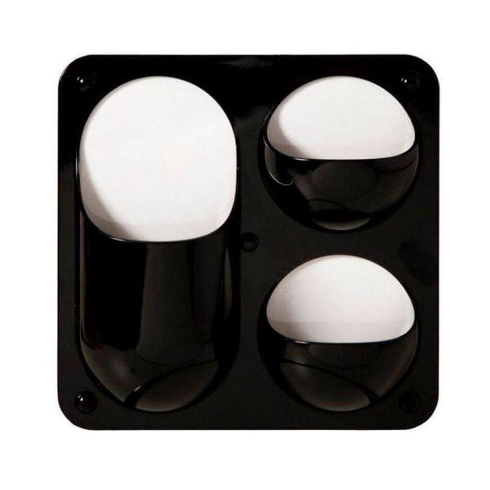 Organizador Modular Com 3 Divisões Preto - Yes