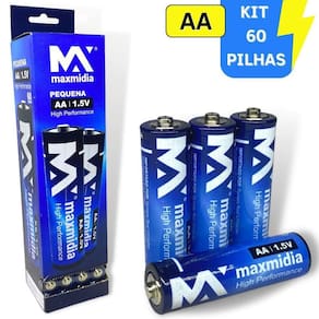 Kit 60 Pilhas Aa Ou Aaa 1,5v Normal Palito 1 Caixa C-60 Un Tipo De Pilhas:normal Aa