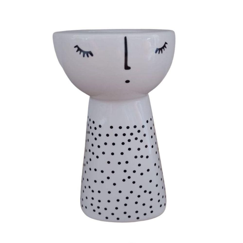 Vaso Boneca Esmaltado Pintadinha 14 X 8