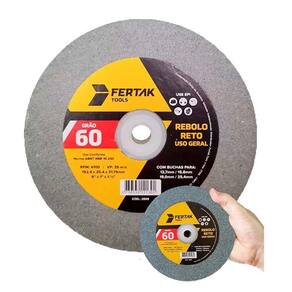Rebolo Reto Para Uso Geral 6`` X 1`` X 1.1-4`` - Grão 24 - Fertak