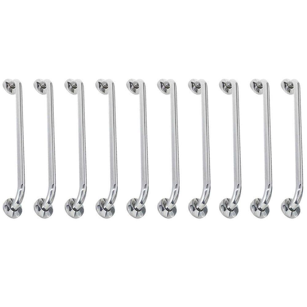 Alça De Apoio Barra Inox 80cm Acessibilidade Kit 10 Unidades Idoso Deficiente Cadeirante