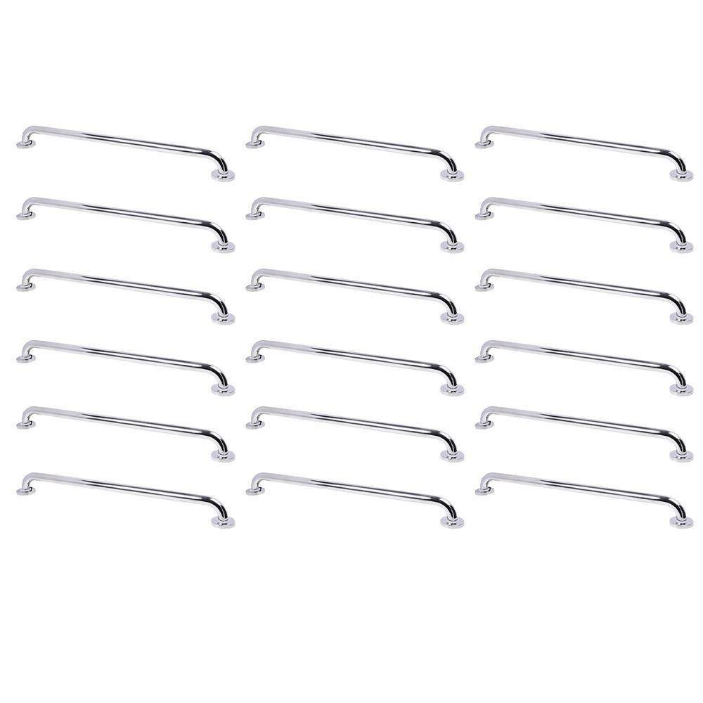 Alça De Apoio 70cm Barra Inox Kit 18 Unidades Idoso Deficiente Cadeirante Suporte