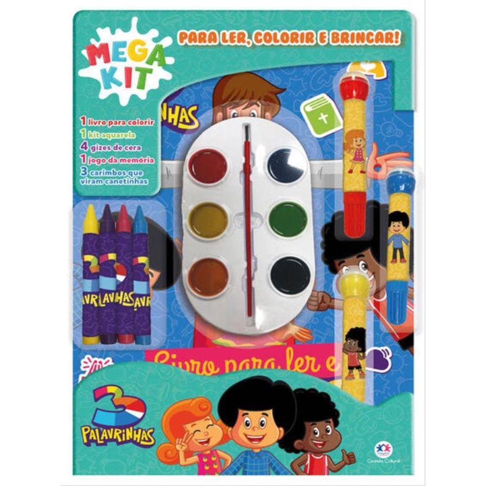 3 Palavrinhas - Ler, Colorir E Brincar