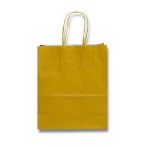 Sacola Para Presente Kraft Dourada 17,5X8,0X21,5 C/ 50 Un.