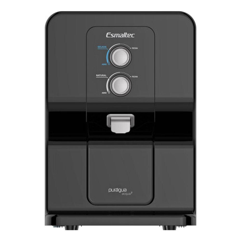 Purificador De Água Esmaltec Acqua7 Compressão 110v Preto