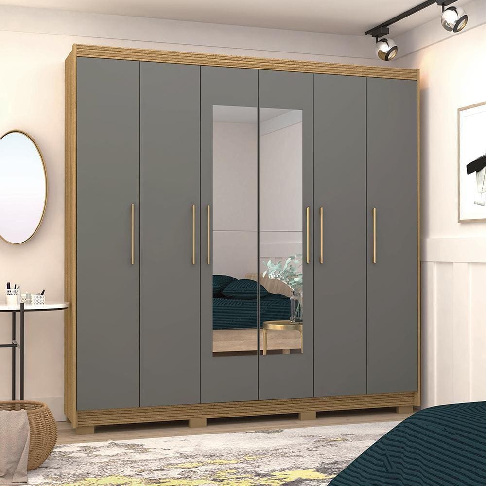 Guarda Roupa Spyder Com Espelho Alasca