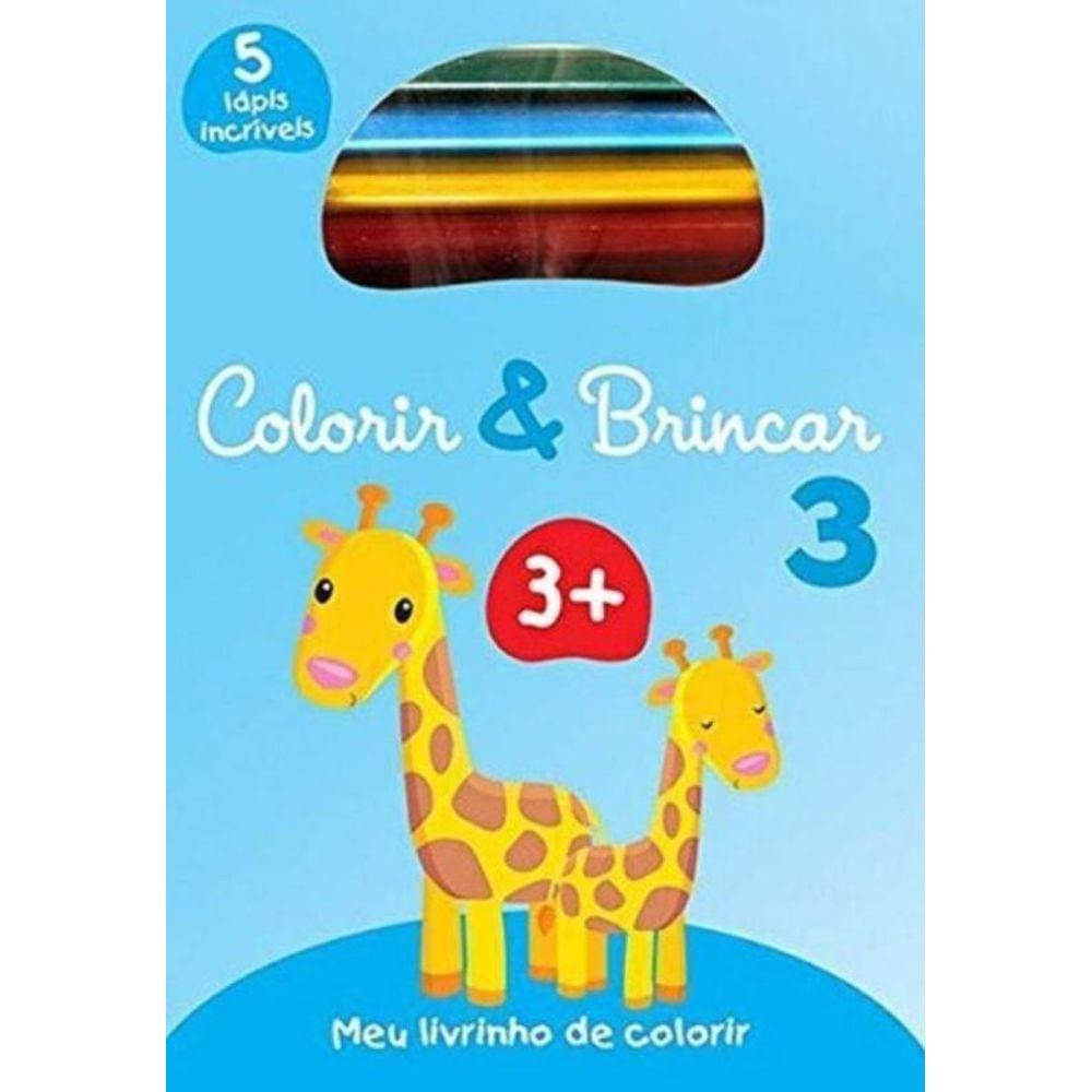 Livrinho para Colorir Azul Babão