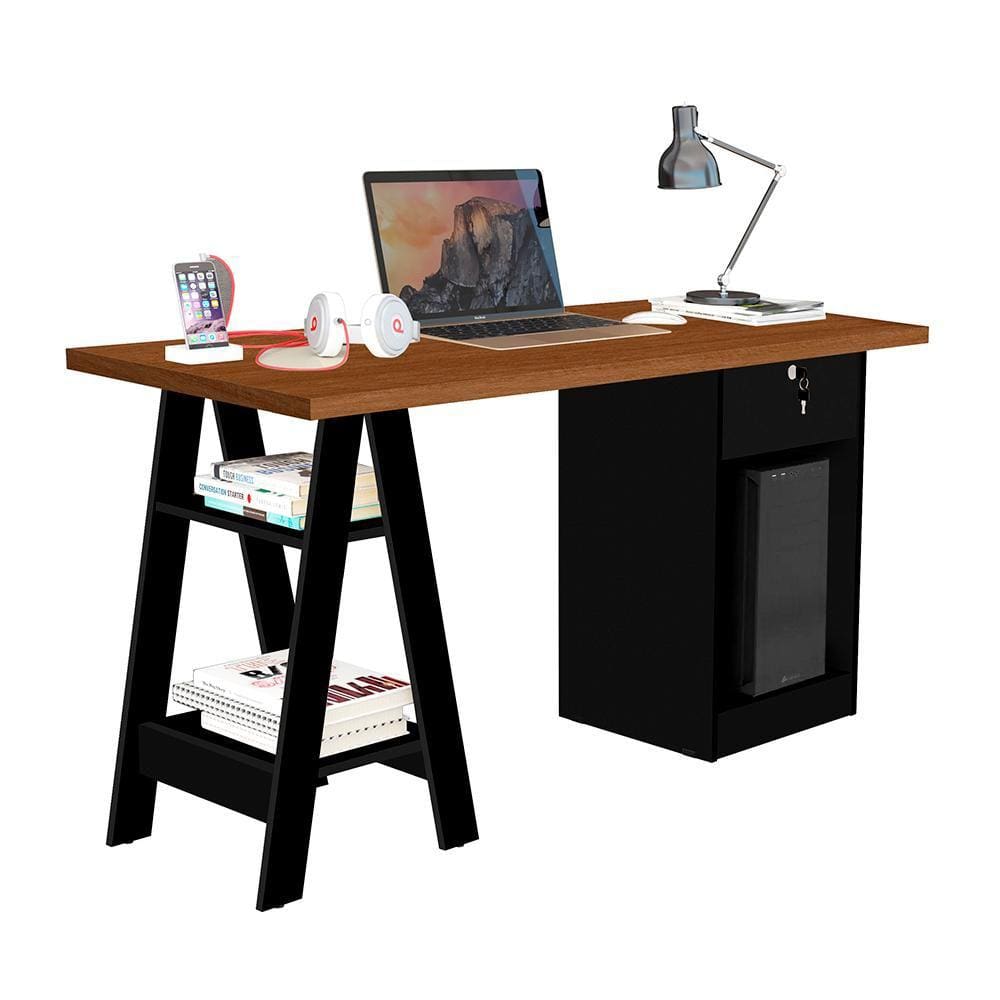 Escrivaninha com 1 Gaveta com Chave Valência