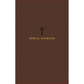 Bíblia Nvi, Couro Soft - Marrom, Letras De Jesus - Em Vermelho
